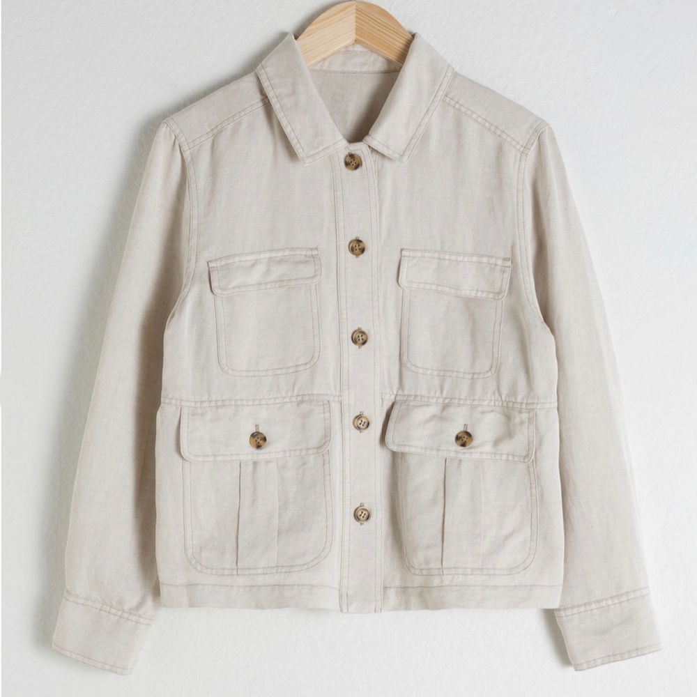 Brand new &Other Stories linen workwear jacket